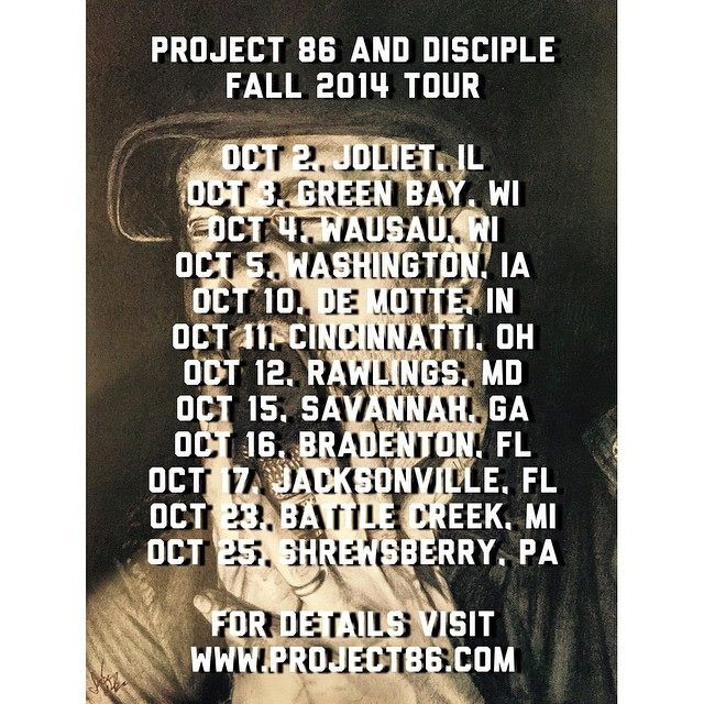 Disciple, Project 86 Tour 2014