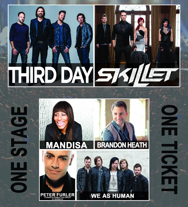 Third Day Skillet Spring Tour 2014