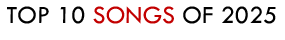Top Songs of 2025