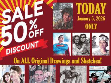 All Original Drawings Half Off Today Only!
