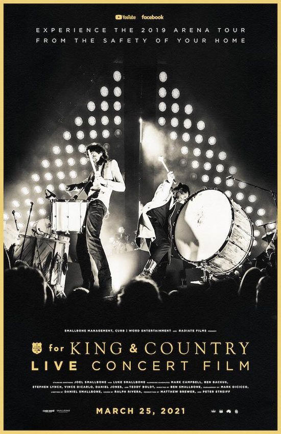 JFH News for KING and COUNTRY Announce Concert Film Special