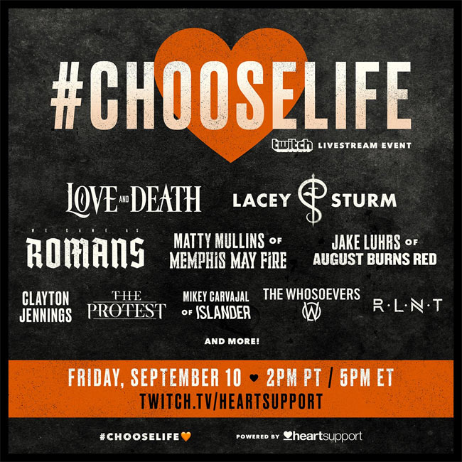 Lacey Sturm and Brian 'Head' Welch reflect on #ChooseLife as Suicide Prevention Month Comes to an End