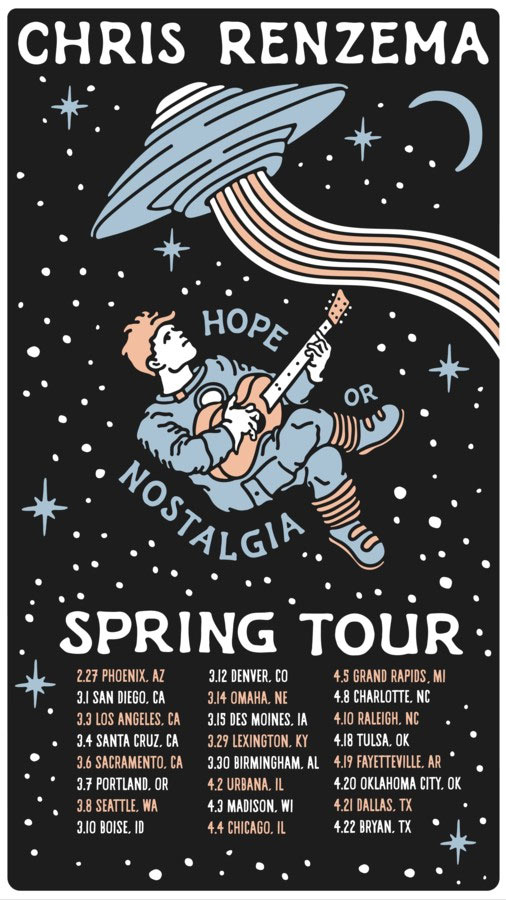Chris Renzema Announces 24-City 'Hope Or Nostalgia Spring Tour'