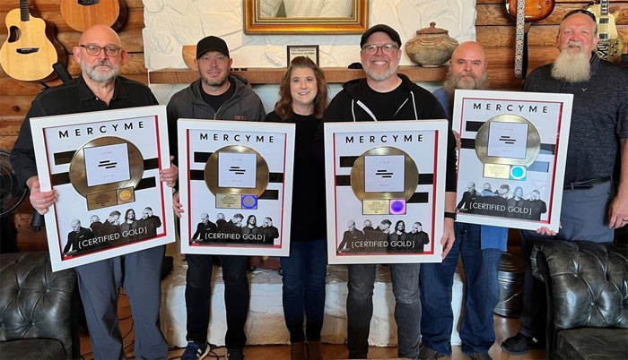 MercyMe Celebrates Seventh RIAA GOLD Certification of LIFER