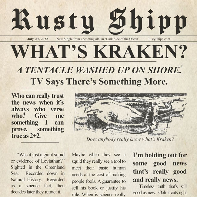 Nautical Rockers Rusty Shipp Release The Kraken with New Single