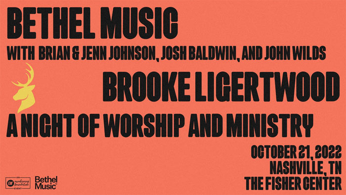 The Awakening Foundation Announces A Night Of Worship & Ministry With Bethel Music X Brooke Ligertwood In Nashville - Oct. 21