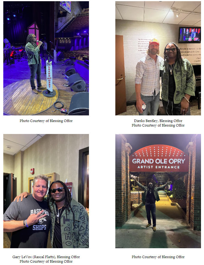 Blessing Offor Makes Debut at Grand Ole Opry