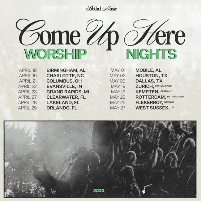 Bethel Music to Host 'Come Up Here Worship Nights' This Spring