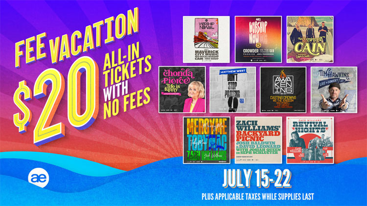 Take A FEE Vacation During $20 Tickets from Awakening Events