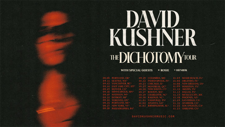 David Kushner Releases Debut Album, 'The Dichotomy'