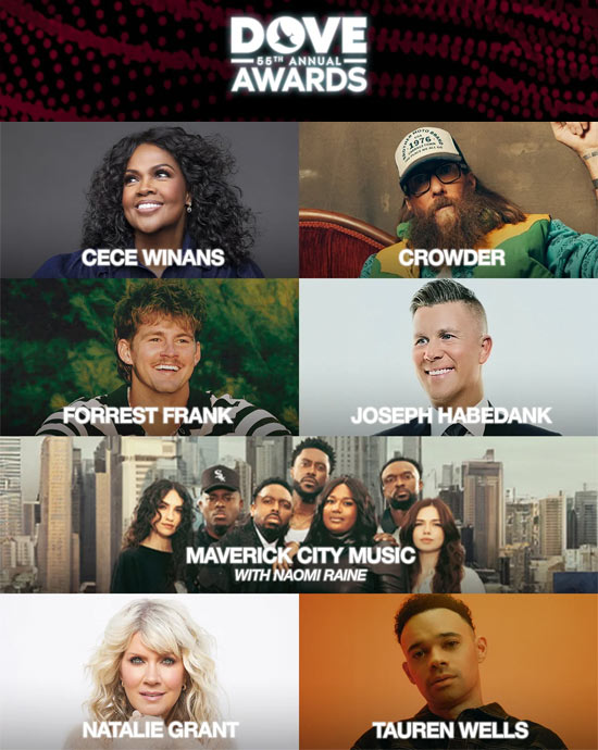 The 55th Annual GMA Dove Awards Reveals First Round of Performers