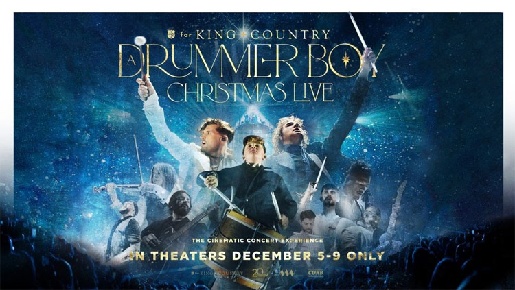 'for KING + COUNTRYs A Drummer Boy Christmas LIVE | The Cinematic Concert Experience' Streams Today, Exclusively on the Angel Studios App and Angel.com