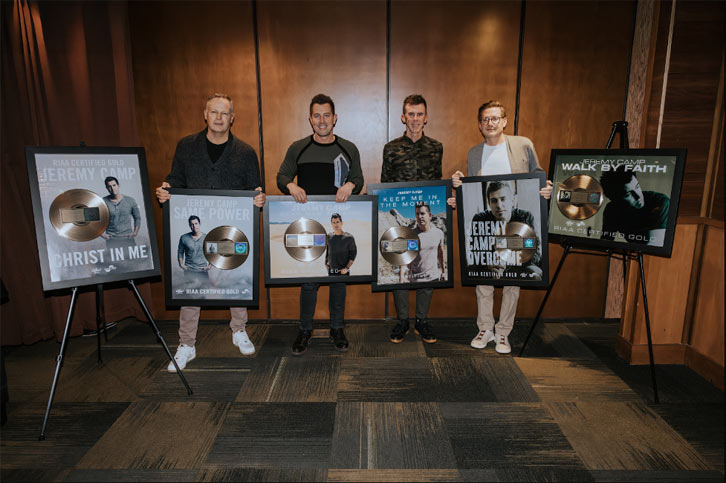 Jeremy Camp Celebrates 6 RIAA Gold Singles