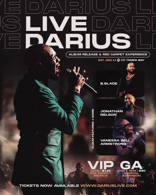 Darius Washington Live in Tampa for Album Release on January 11th