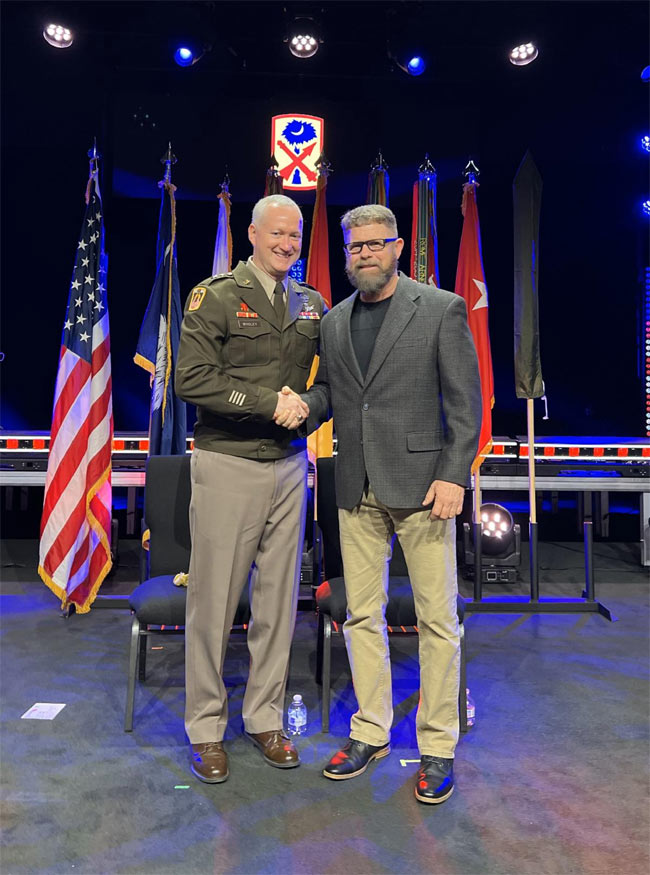 George Case Peforms National Anthem at 263rd Army Air and Missile Defense Ceremony