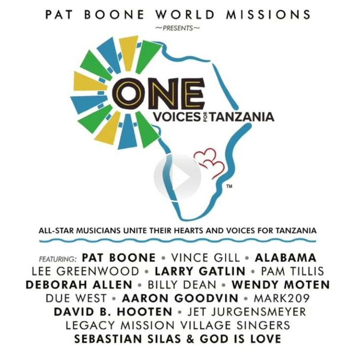 Pat Boone Releases Multi-Artist Anthem 'ONE - Voices for Tanzania'