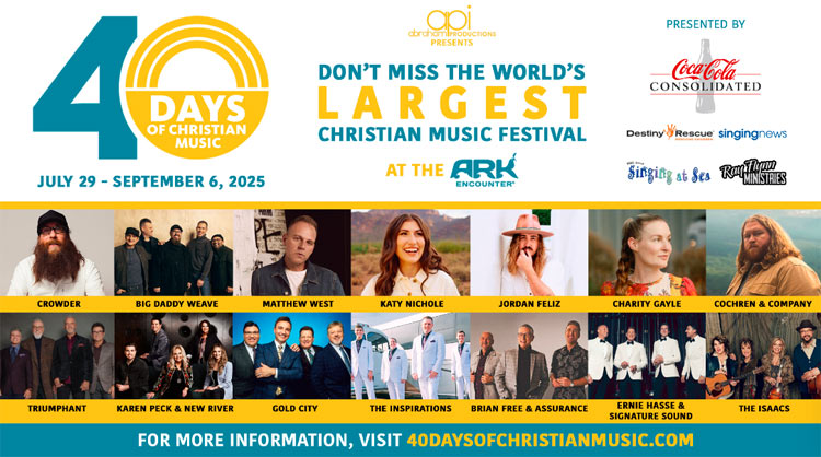 40 Days of Christian Music Festival Returns with a Star-Studded Lineup at the Ark Encounter & Creation Museum