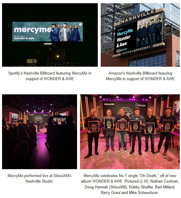 MercyMe's New Album 'Wonder and Awe' Releases To Acclaim